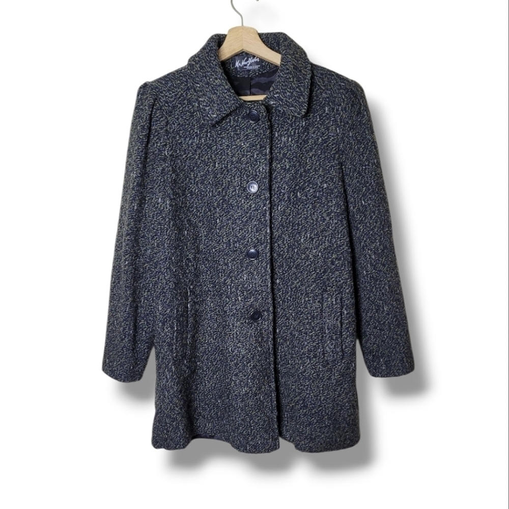 Ms. New Yorker Vintage 80s Tweed Coat Size Large